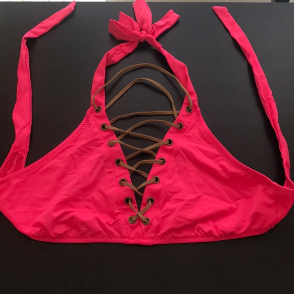 💕SOLD! 💕Hot pink swim top - Picture 1 of 4